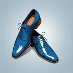 blue dress shoes image